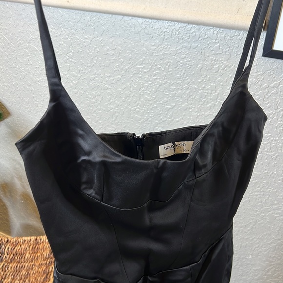 HOUSE OF CB 'Casimira' Black Satin Corset Midi Dress NWOT - Picture 11 of 11